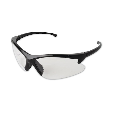 Kleenguard Safety Glasses, Anti-Scratch, Clear Lens, Black Frame, Wraparound 20388